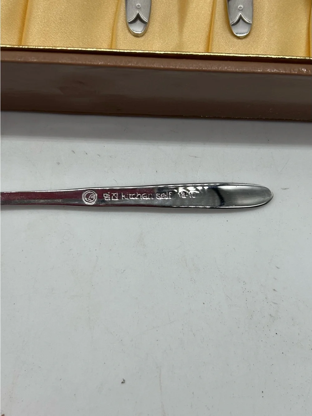NEW Vintage Korean Dessert Flatware 5 Spoons 5 Forks